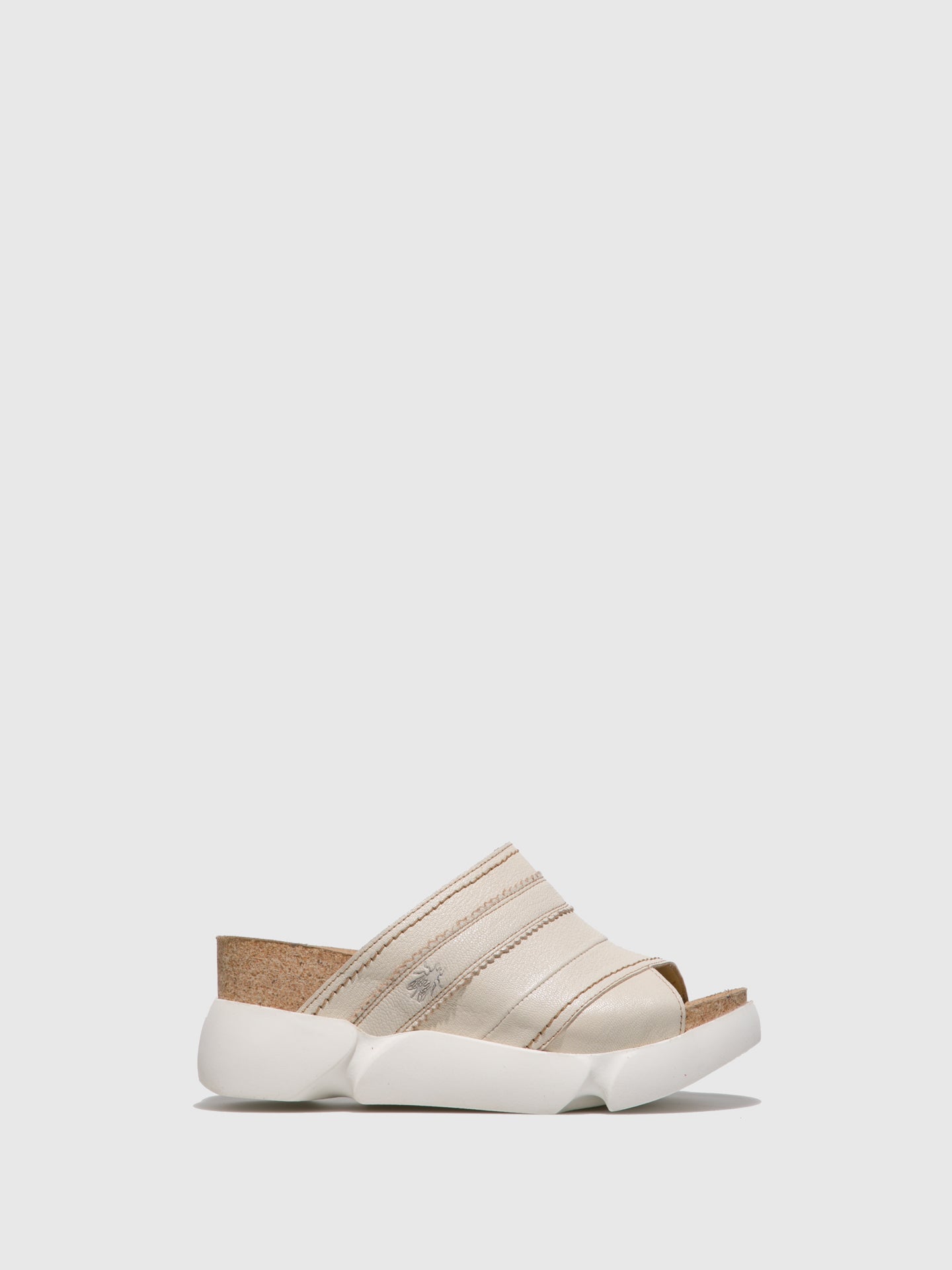 Fly London Open Toe Mules SUZE582FLY White
